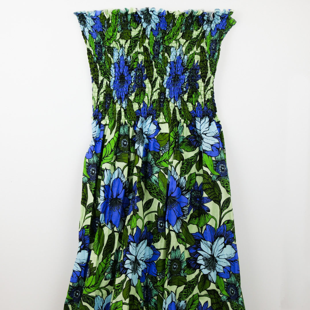 HARMONY COTTON SMOCKING - LARGE TROPICAL FLORAL