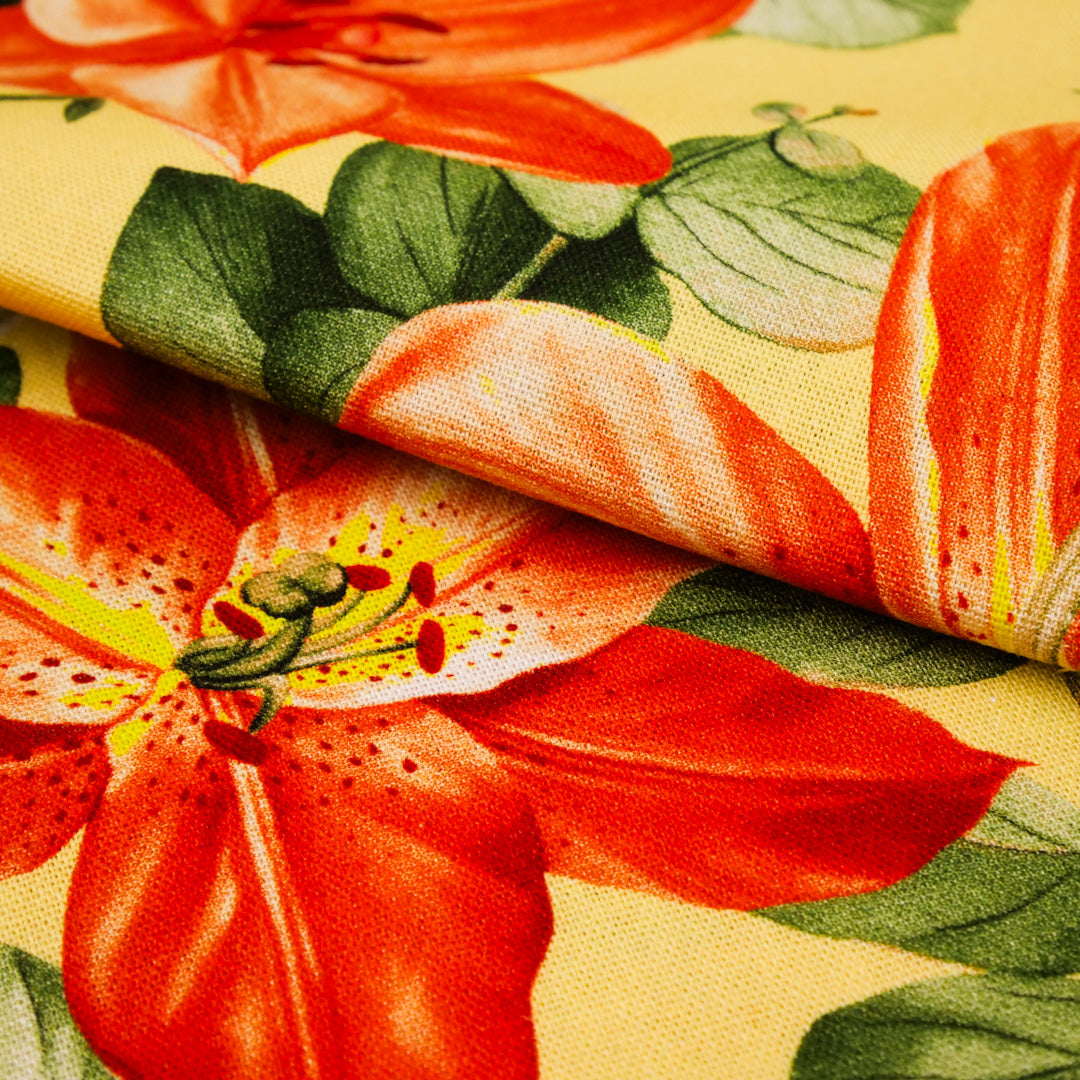 PRETTY POSIES - RAYON LINEN PRINTS - LILIES