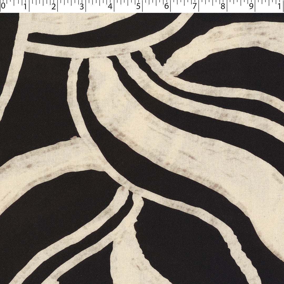 SAVANNAH - RAYON LINEN PRINTS - MONTONE SWIRL