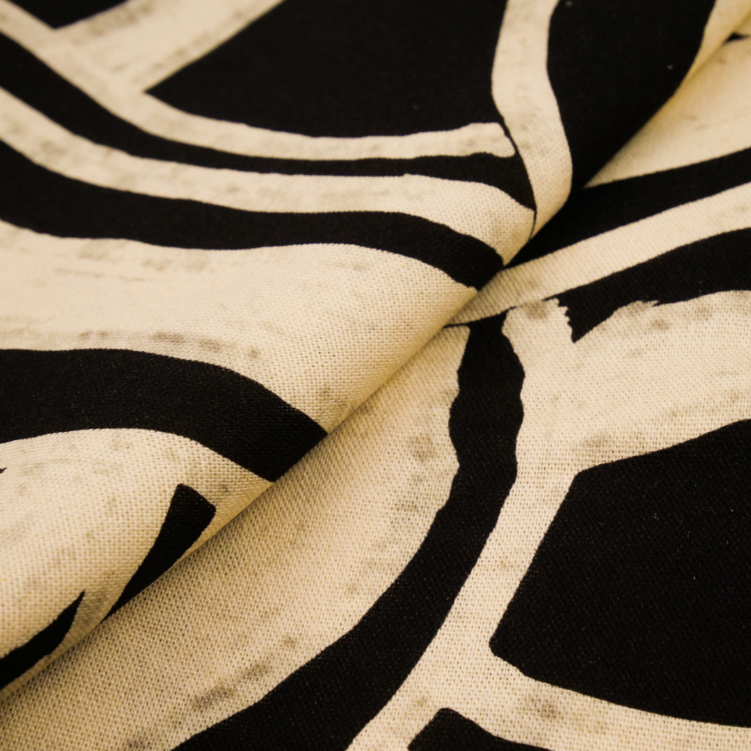 SAVANNAH - RAYON LINEN PRINTS - MONTONE SWIRL