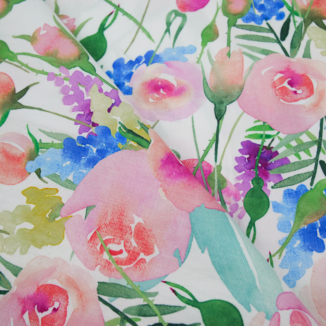 PRETTY POSIES - COTTON POPLIN PRINTS - ES5117