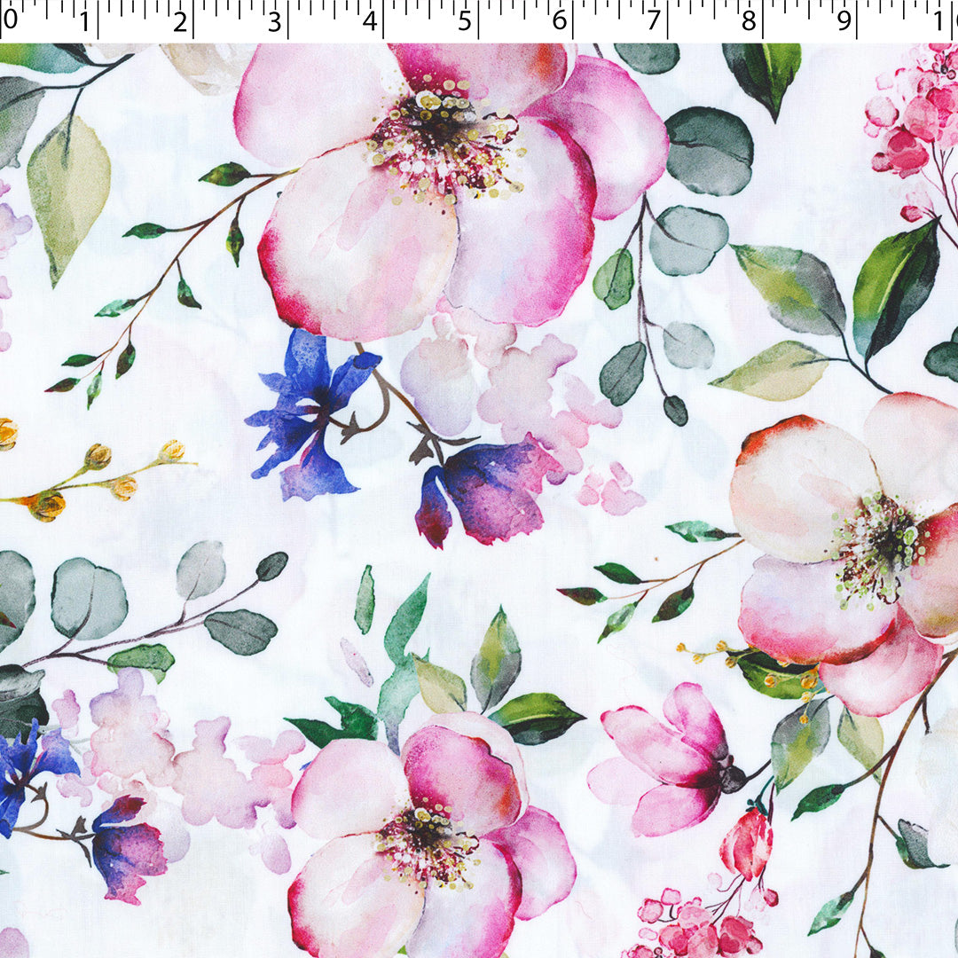 PRETTY POSIES - COTTON POPLIN PRINTS - ES5120