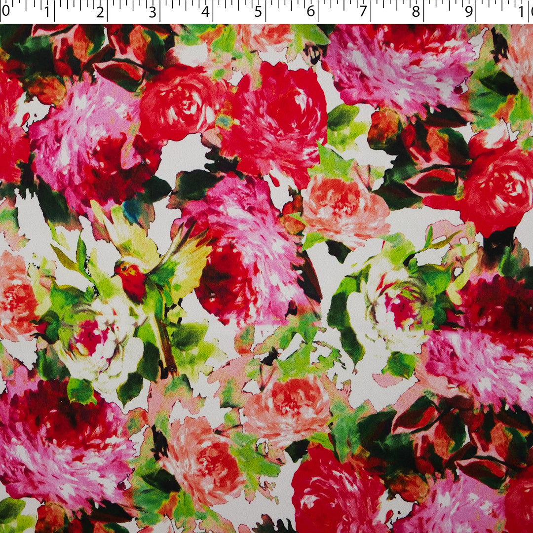 GEMINI COLLECTION - SATIN PRINTS - WATERCOLOR FLORAL