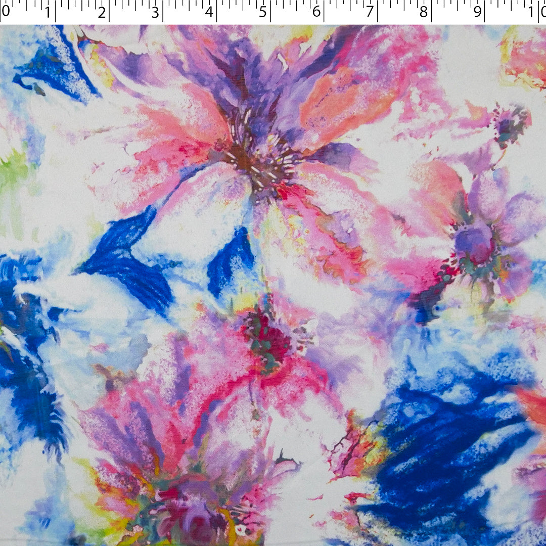 GEMINI COLLECTION - SATIN PRINTS - WATERCOLOR FLORAL
