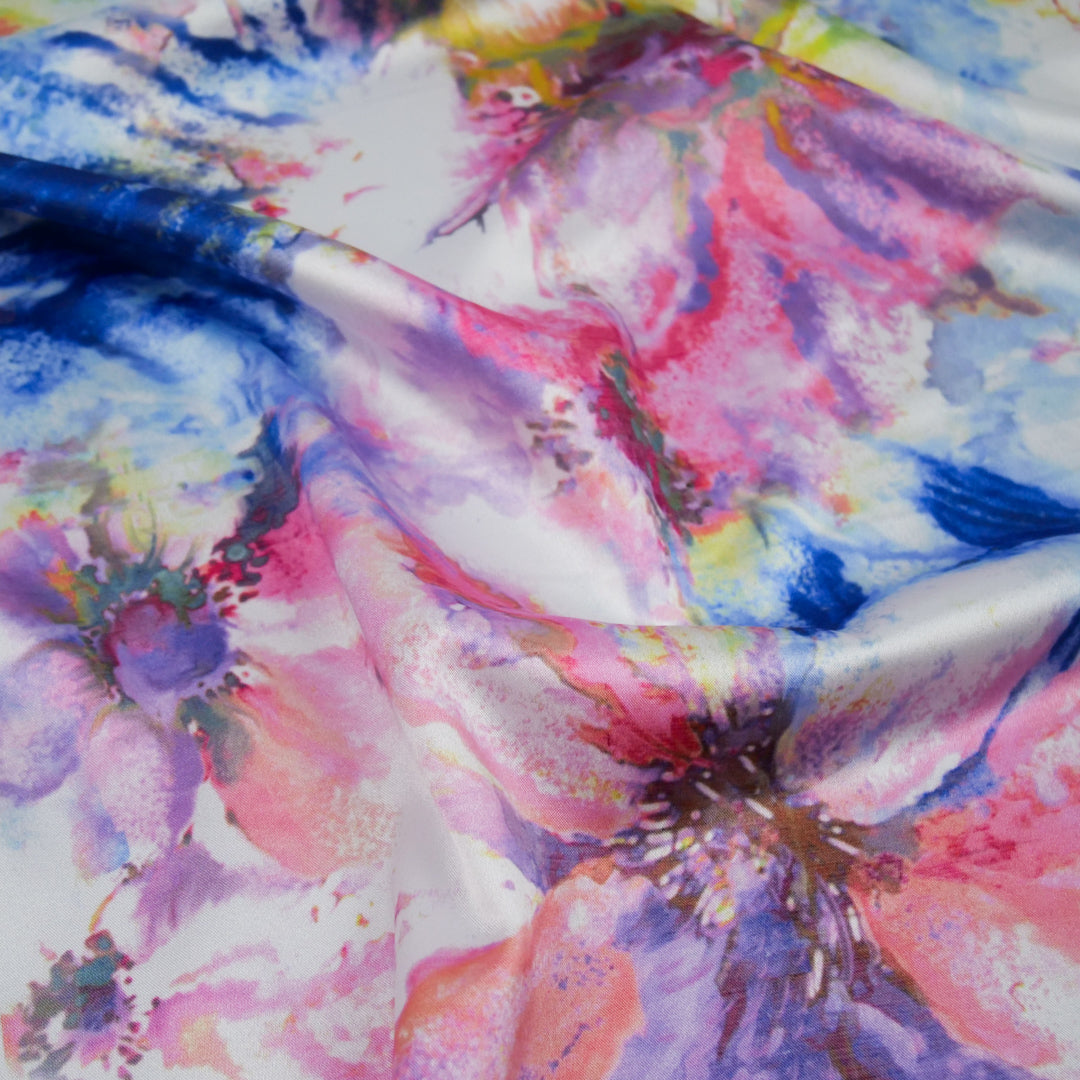 GEMINI COLLECTION - SATIN PRINTS - WATERCOLOR FLORAL