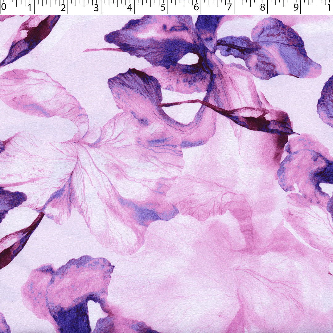 GEMINI COLLECTION - SATIN TWIN PRINTS - WATERCOLOUR LILIES