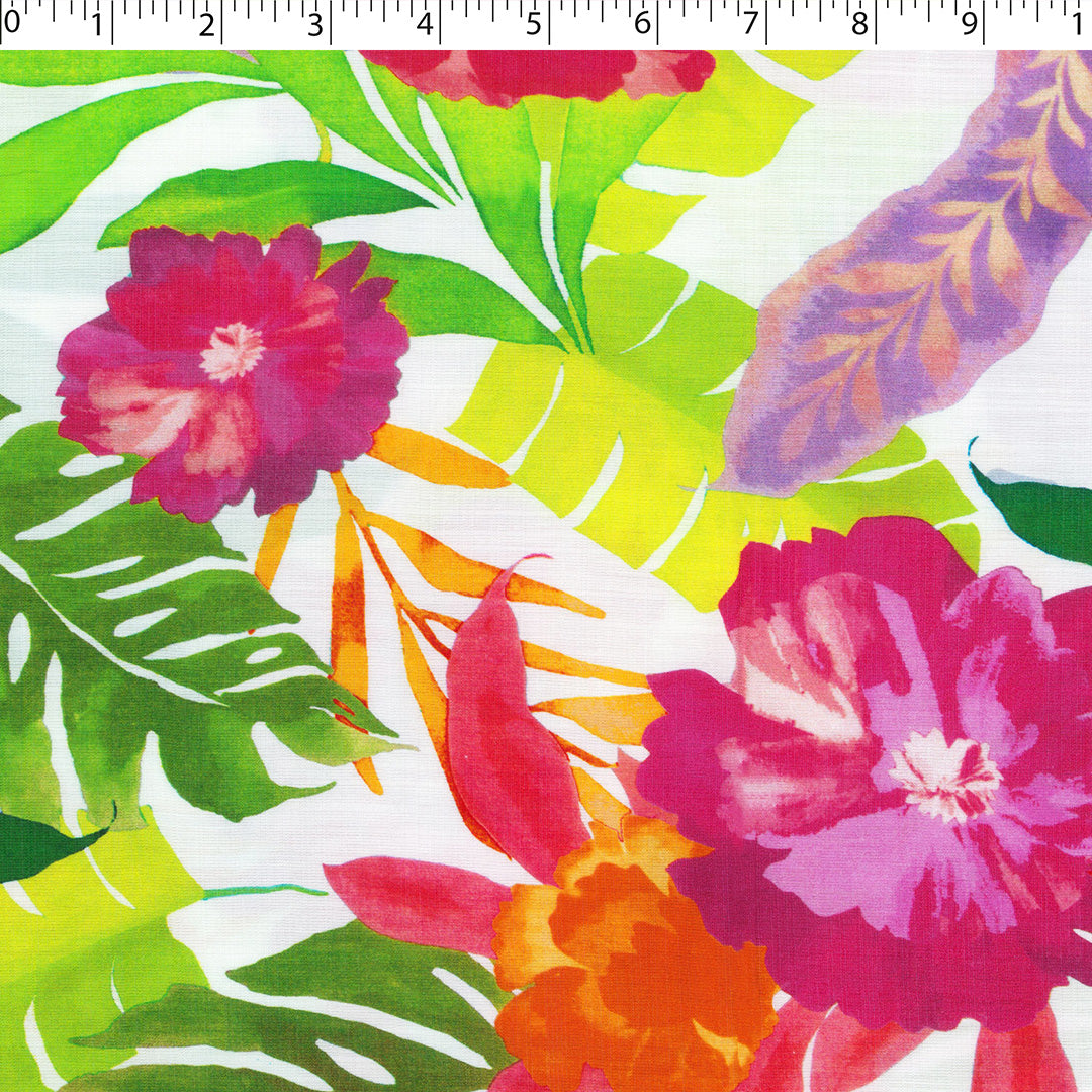 LINEA SLUB - PRINTS - TROPICAL FLORAL
