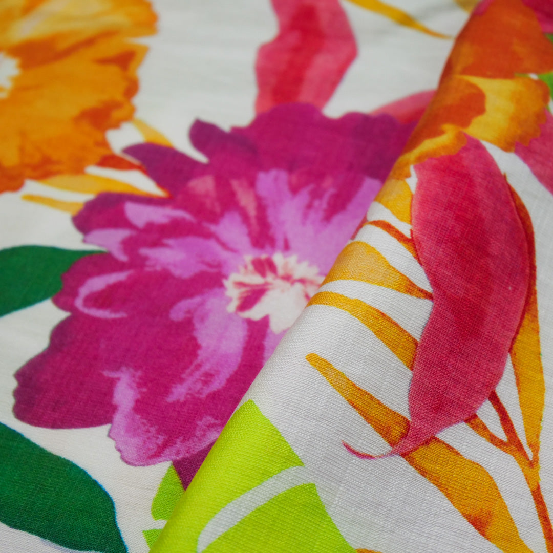 LINEA SLUB - PRINTS - TROPICAL FLORAL