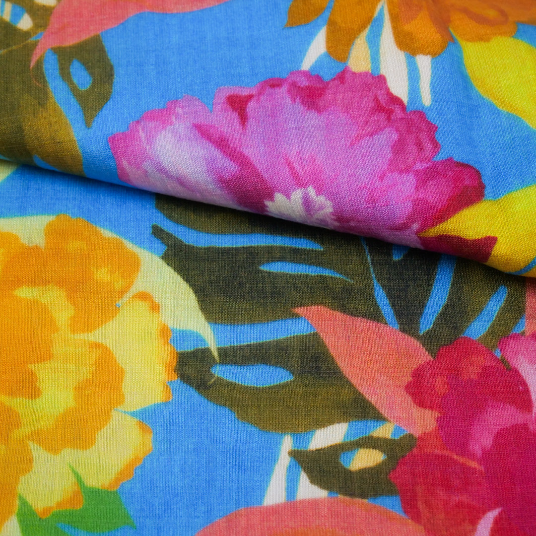 LINEA SLUB - PRINTS - TROPICAL FLORAL