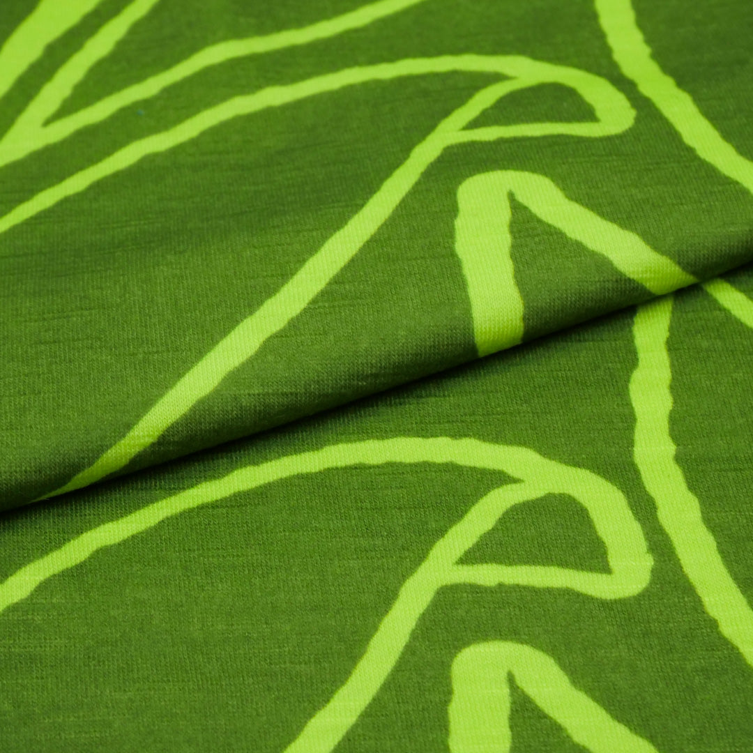 SANTIAGO - SLUB KNIT PRINTS - MONOTONE SCROLL