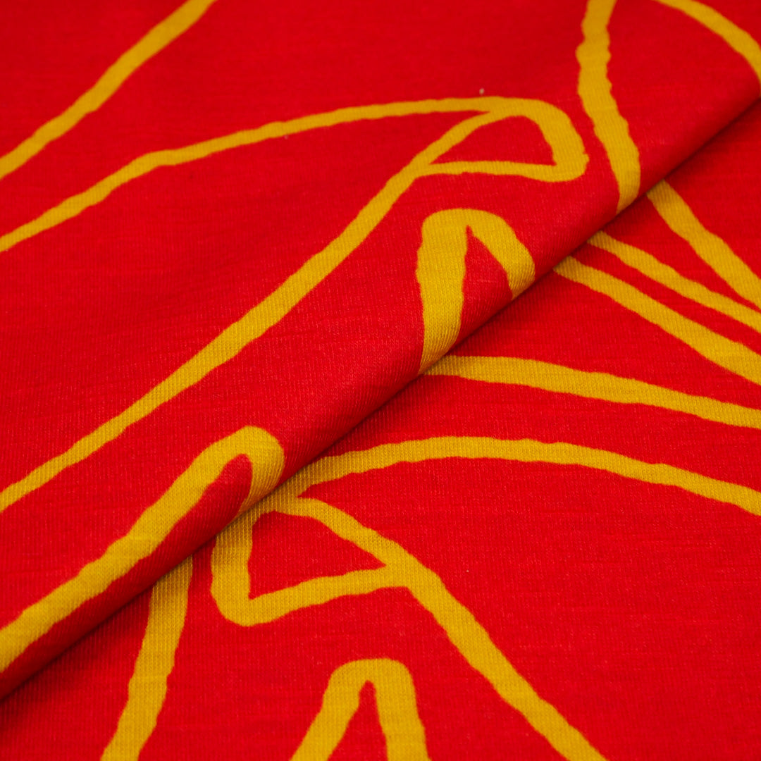 SANTIAGO - SLUB KNIT PRINTS - MONOTONE SCROLL