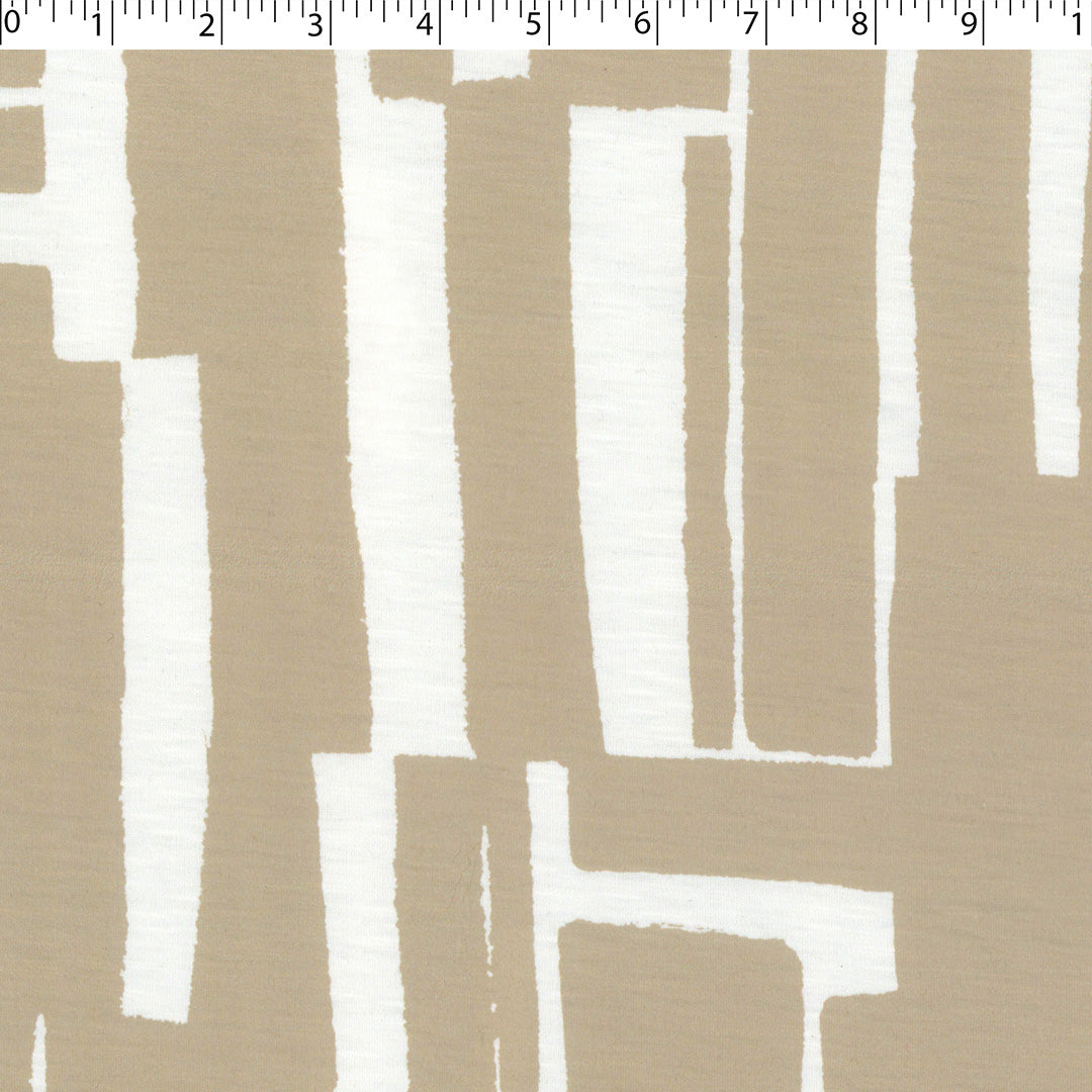 SANTIAGO - SLUB KNIT PRINTS - RECTANGLE ABSTRACT