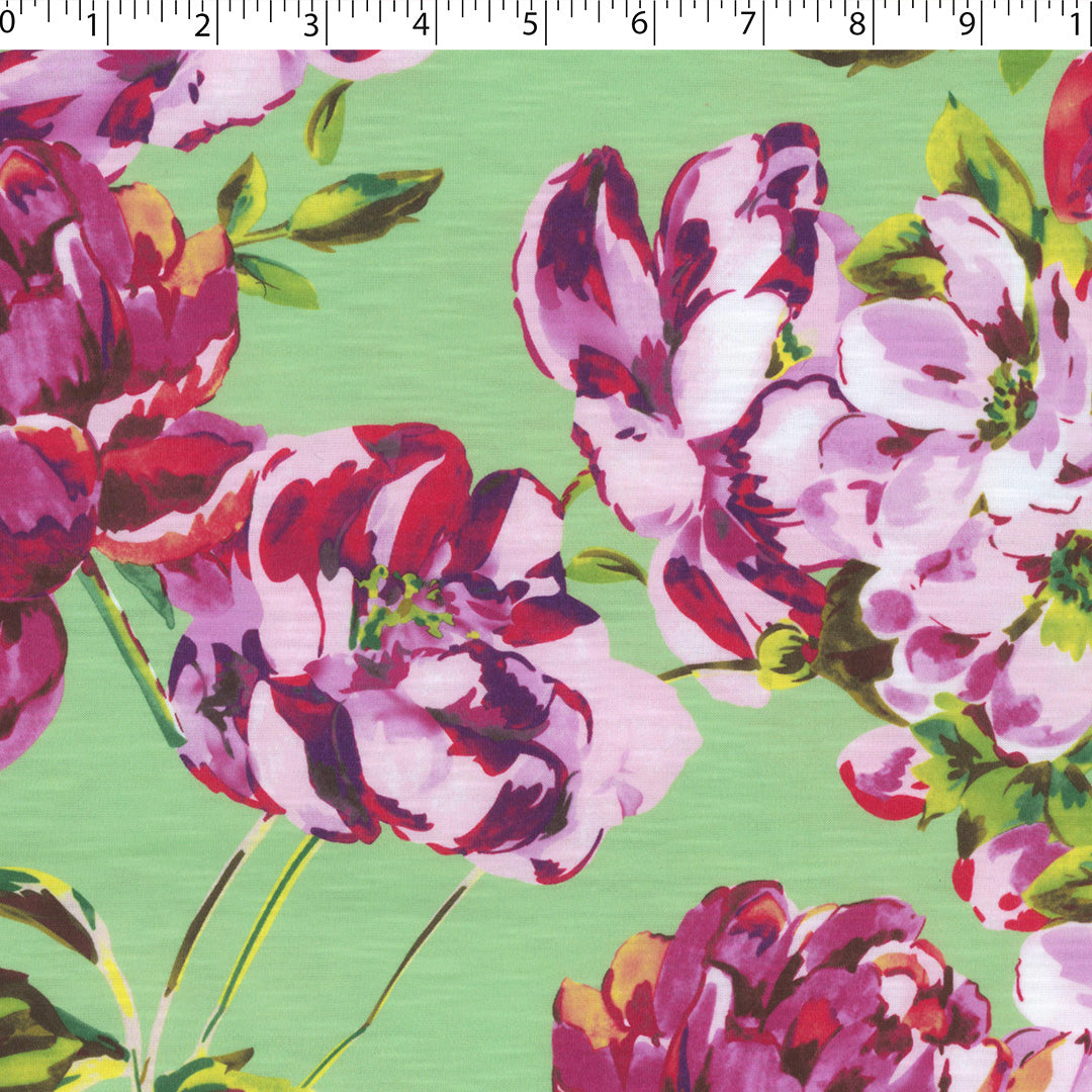 SANTIAGO - SLUB KNIT PRINTS - WATERCOLOR FLORAL