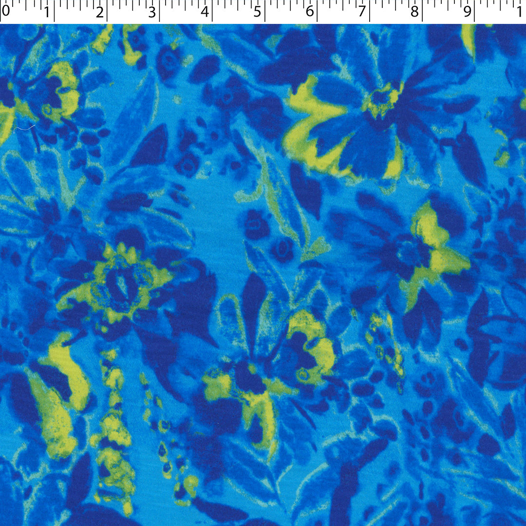 BOREALIS OASIS - SLUB KNIT PRINTS - WATERCOLOR FLORAL