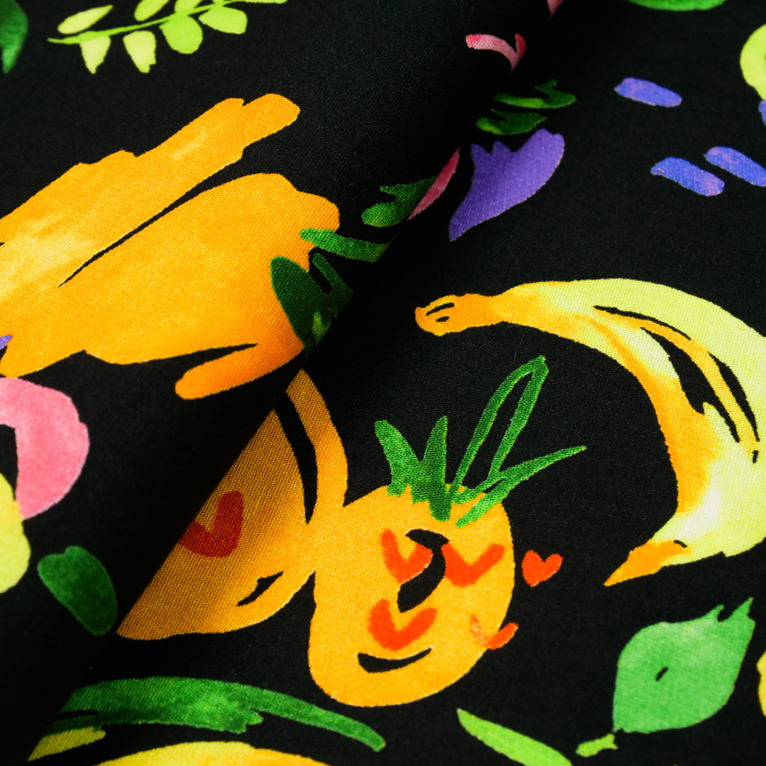 CHIT CHAT COLLECTION - STRETCH COTTON PRINTS - ABSTRACT FRUIT