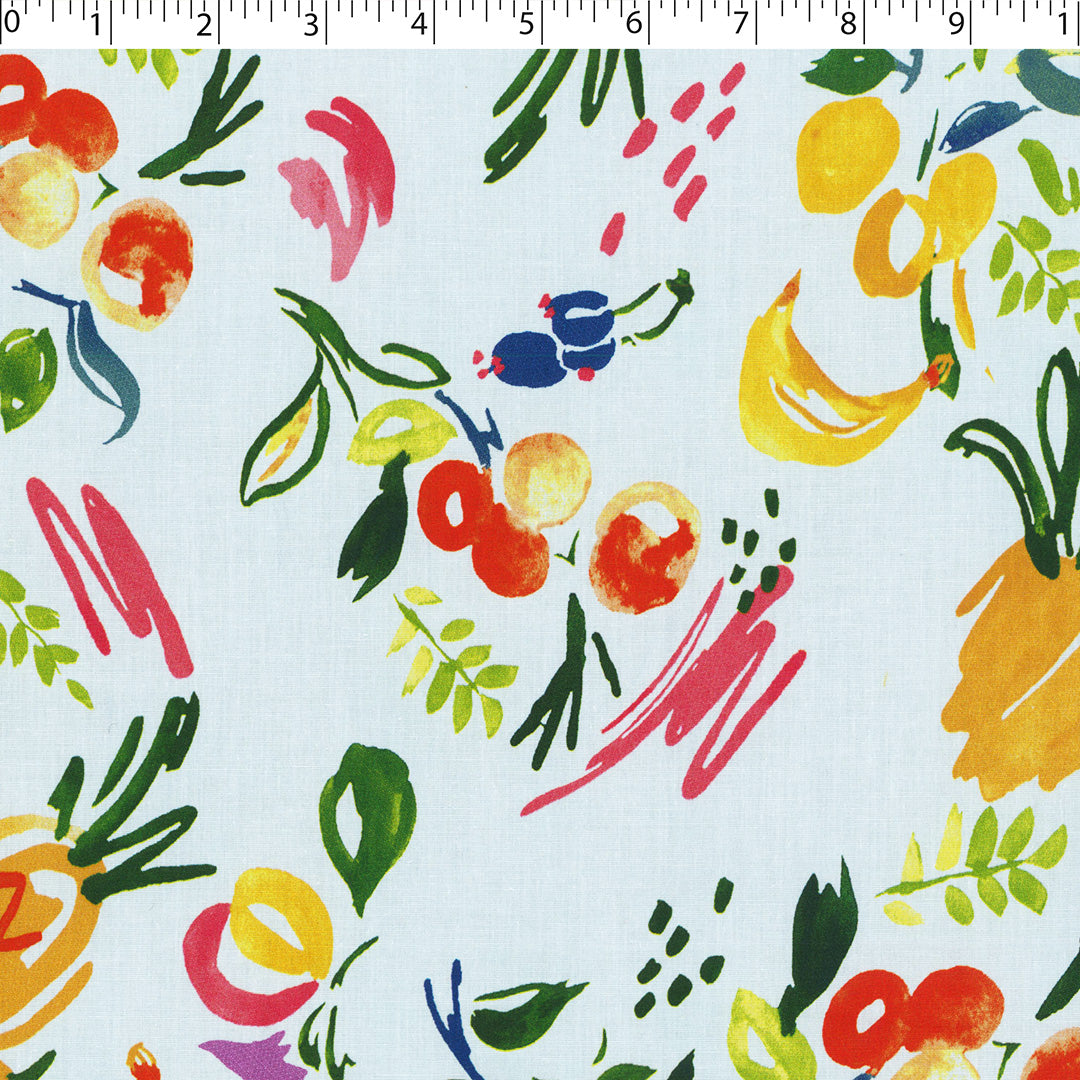 CHIT CHAT COLLECTION - STRETCH COTTON PRINTS - ABSTRACT FRUIT