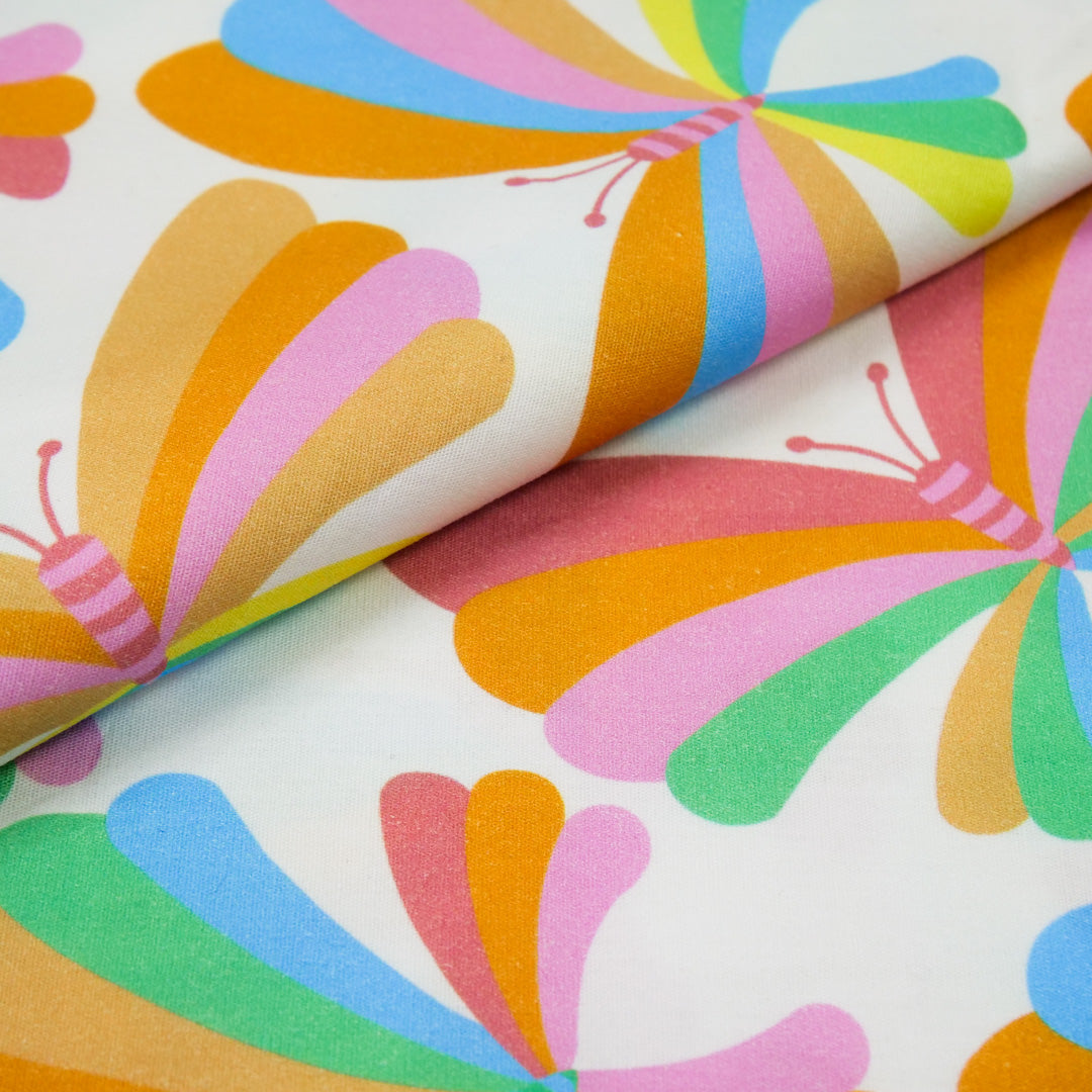 JUSTIN AND JUSTINE - COTTON POPLIN PRINTS - BUTTERFLIES