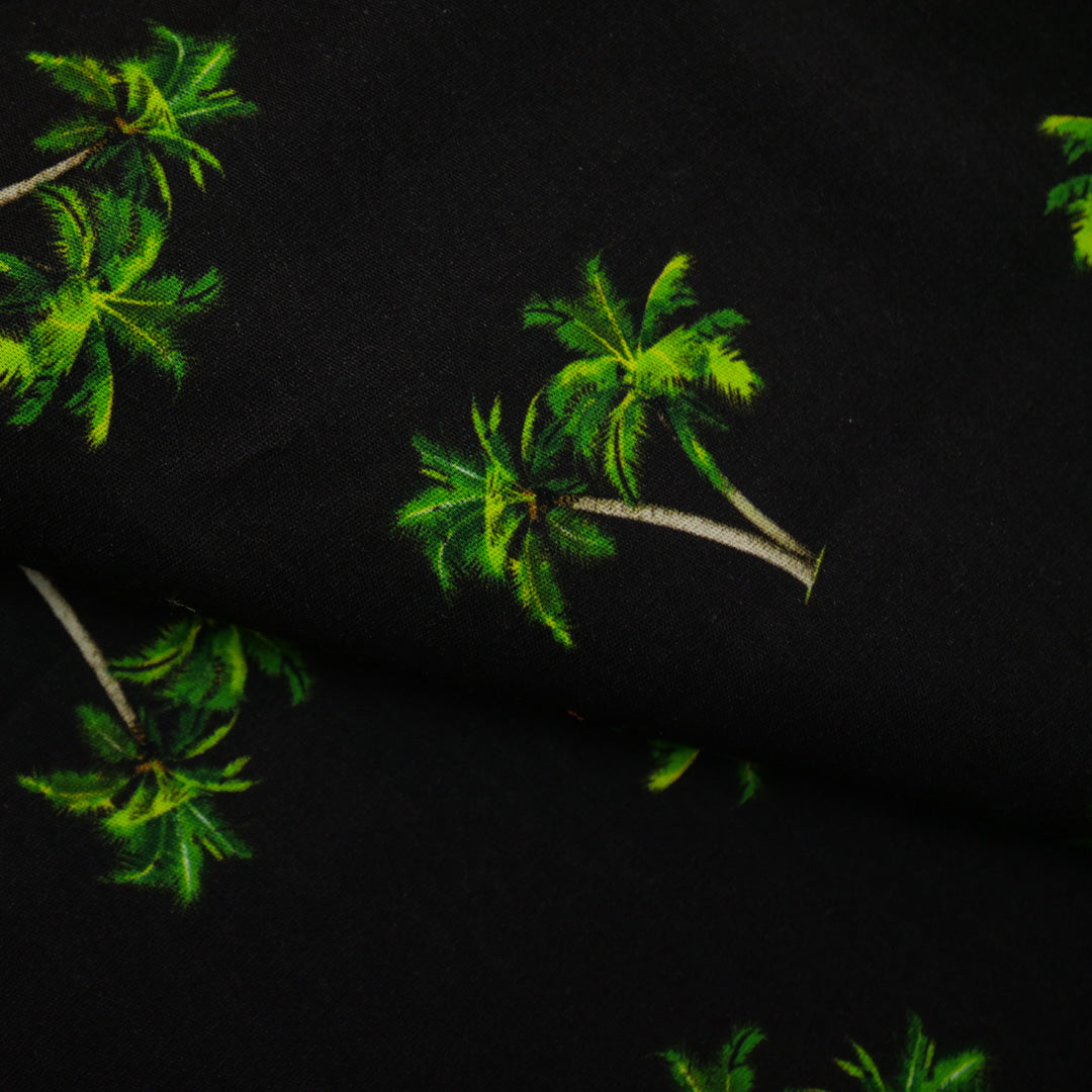 CHIT CHAT COLLECTION - STRETCH COTTON PRINTS - PALM TREES