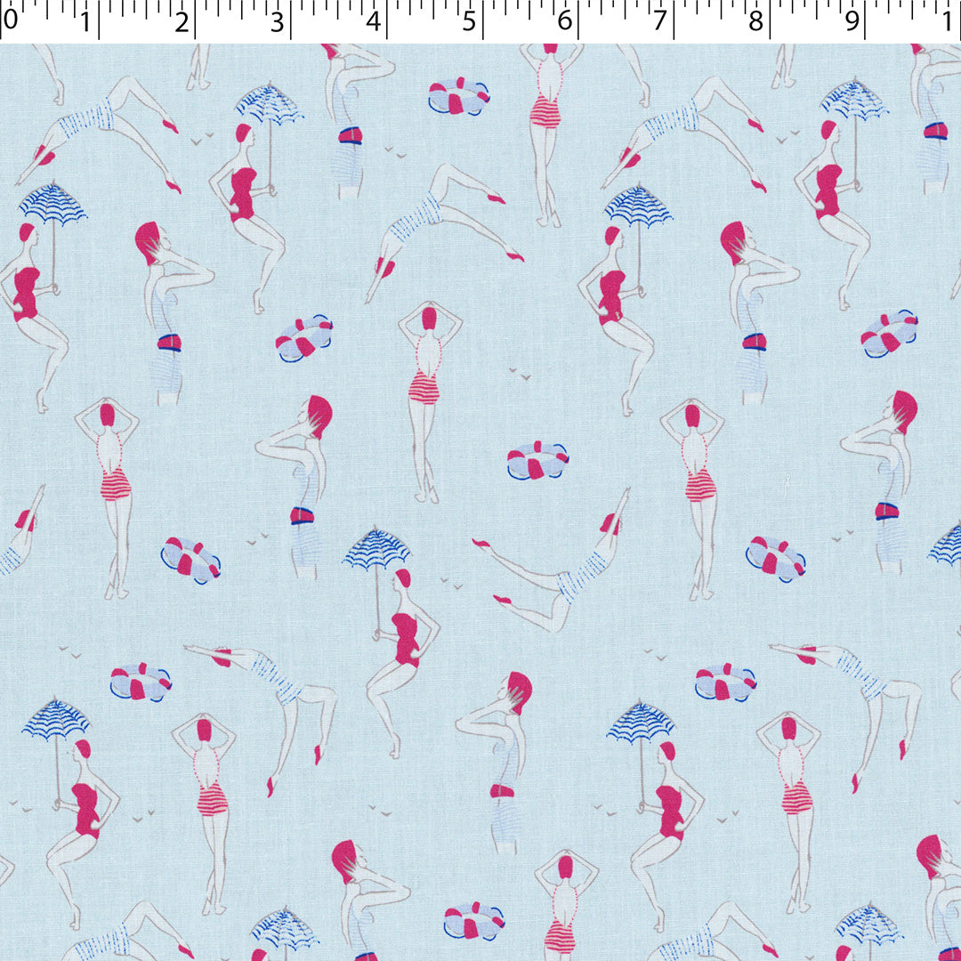 CHIT CHAT COLLECTION - STRETCH COTTON PRINTS - SWIMMERS