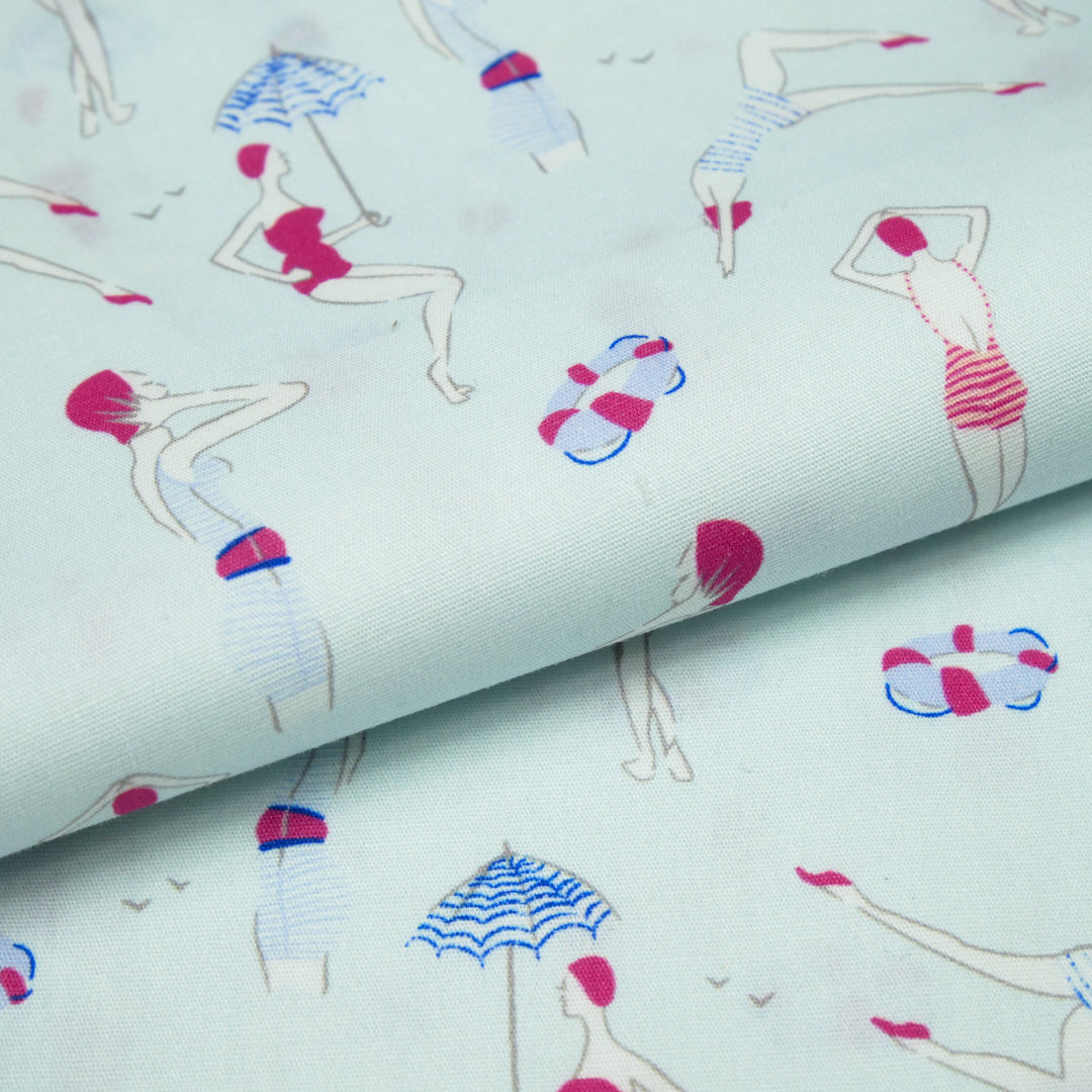 CHIT CHAT COLLECTION - STRETCH COTTON PRINTS - SWIMMERS