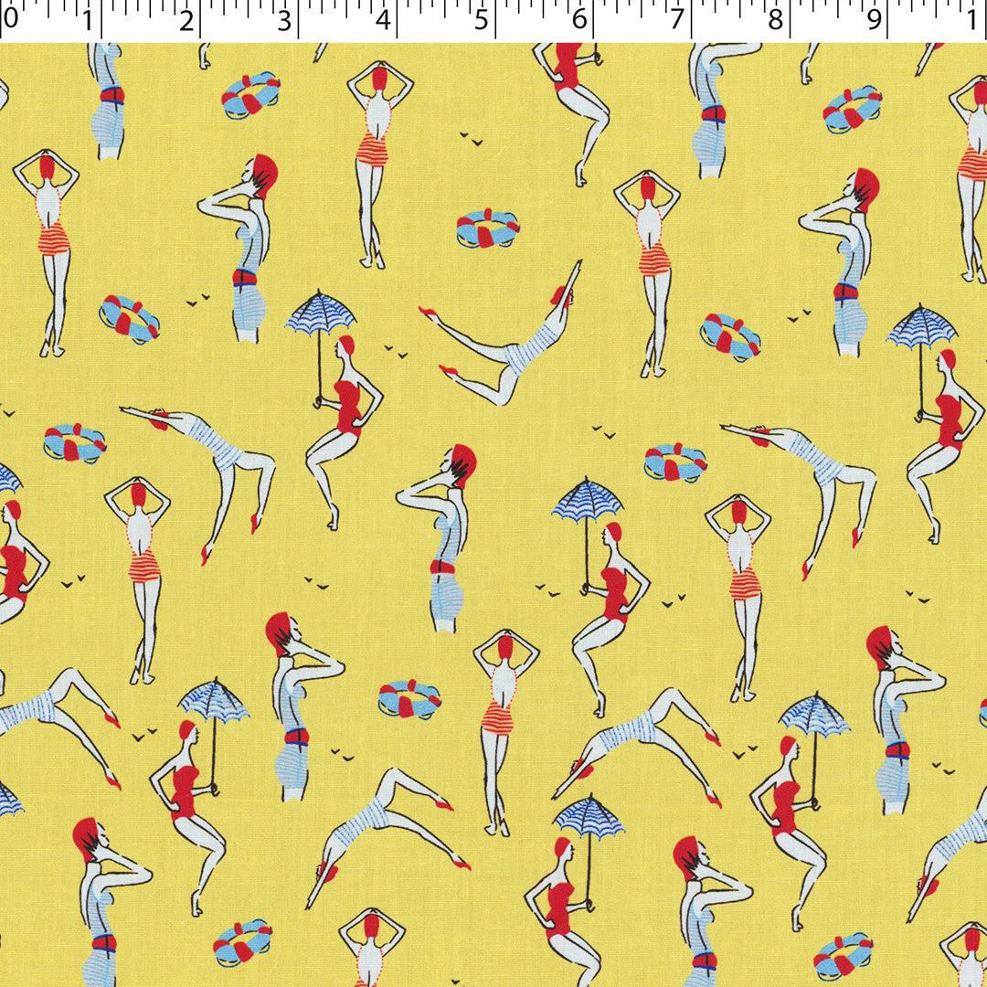 CHIT CHAT COLLECTION - STRETCH COTTON PRINTS - SWIMMERS