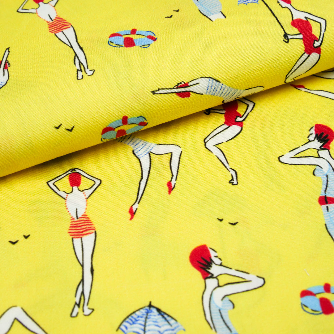 CHIT CHAT COLLECTION - STRETCH COTTON PRINTS - SWIMMERS