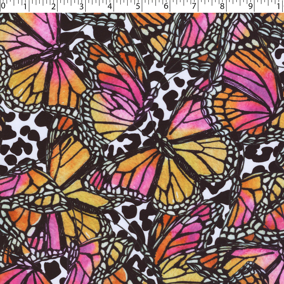 OLIVIA - KNIT PRINTS - ABSTRACT BUTTERFLIES