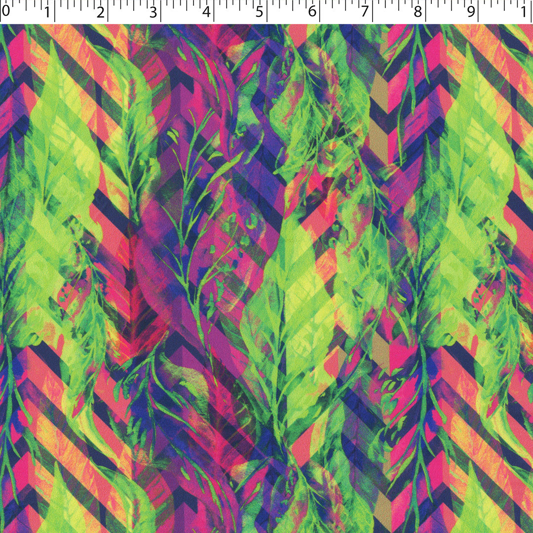 OLIVIA - KNIT PRINTS - ABSTRACT VINEY LEAVES