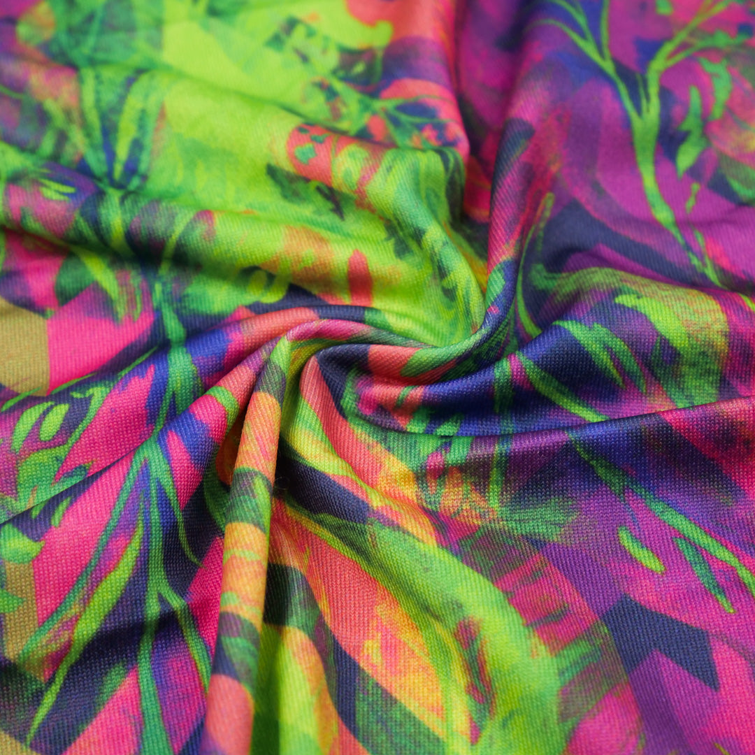 OLIVIA - KNIT PRINTS - ABSTRACT VINEY LEAVES