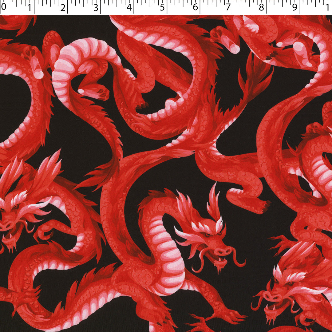 OLIVIA - KNIT PRINTS - FLYING DRAGONS