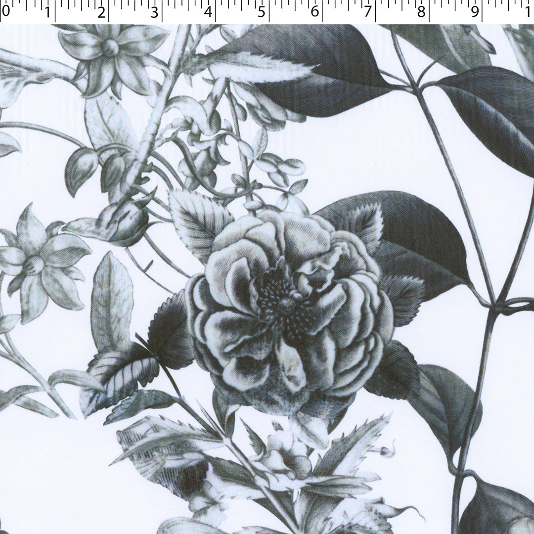 PRETTY POSIES - KNIT PRINTS - MONOTONE BOTANICAL