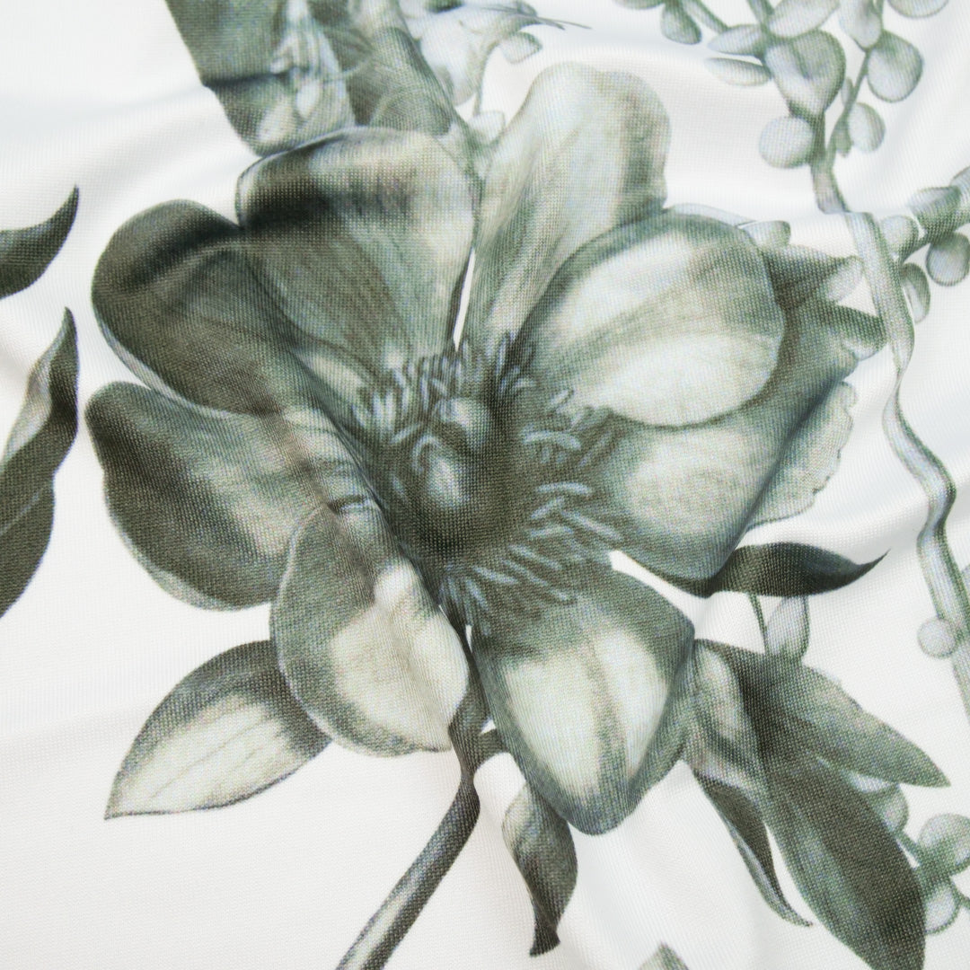 PRETTY POSIES - KNIT PRINTS - MONOTONE BOTANICAL