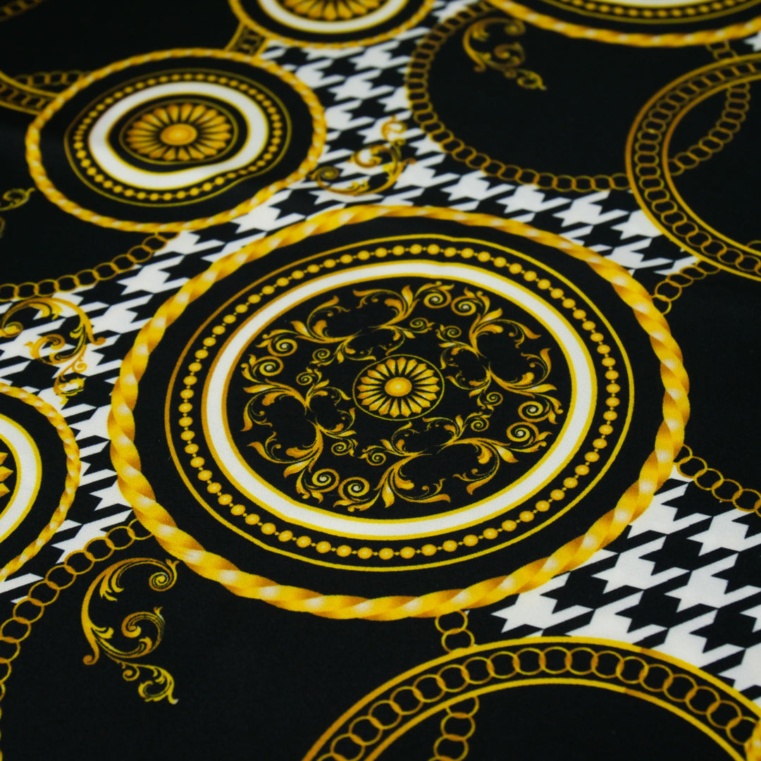 ARIELLE - SATIN PRINTS - ORNATE MEDALLIONS