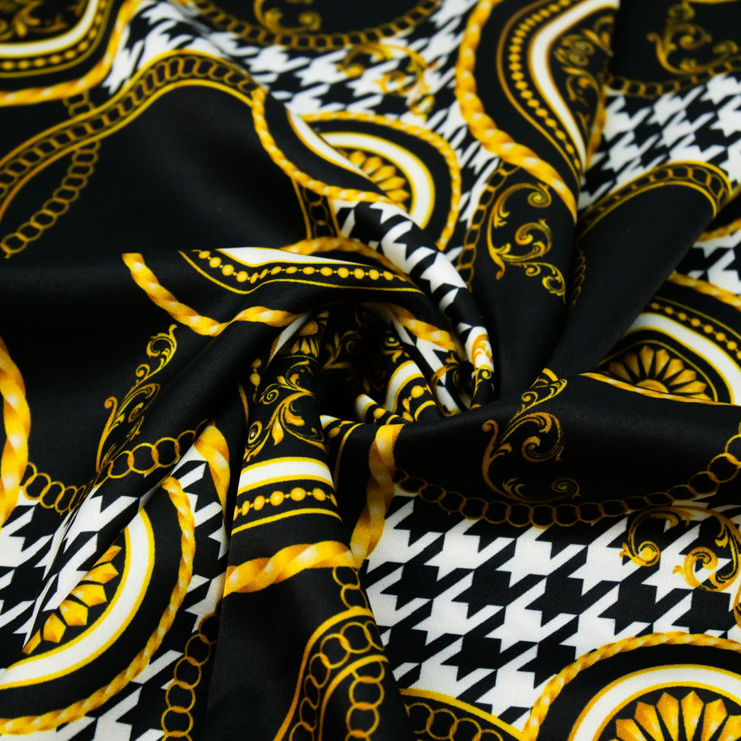 ARIELLE - SATIN PRINTS - ORNATE MEDALLIONS