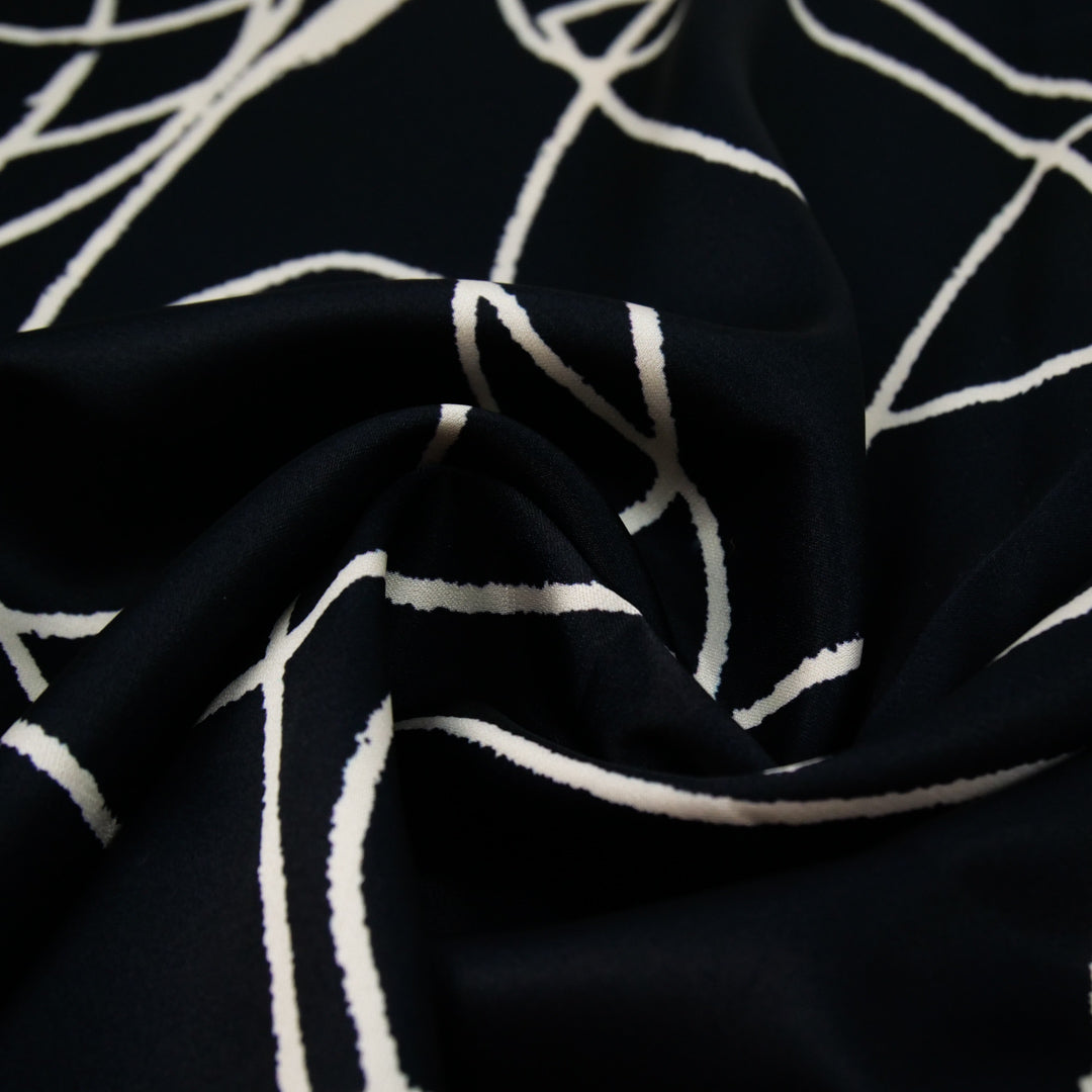 CLARISSA - SATIN PRINTS - ABSTRACT GEOMETRIC