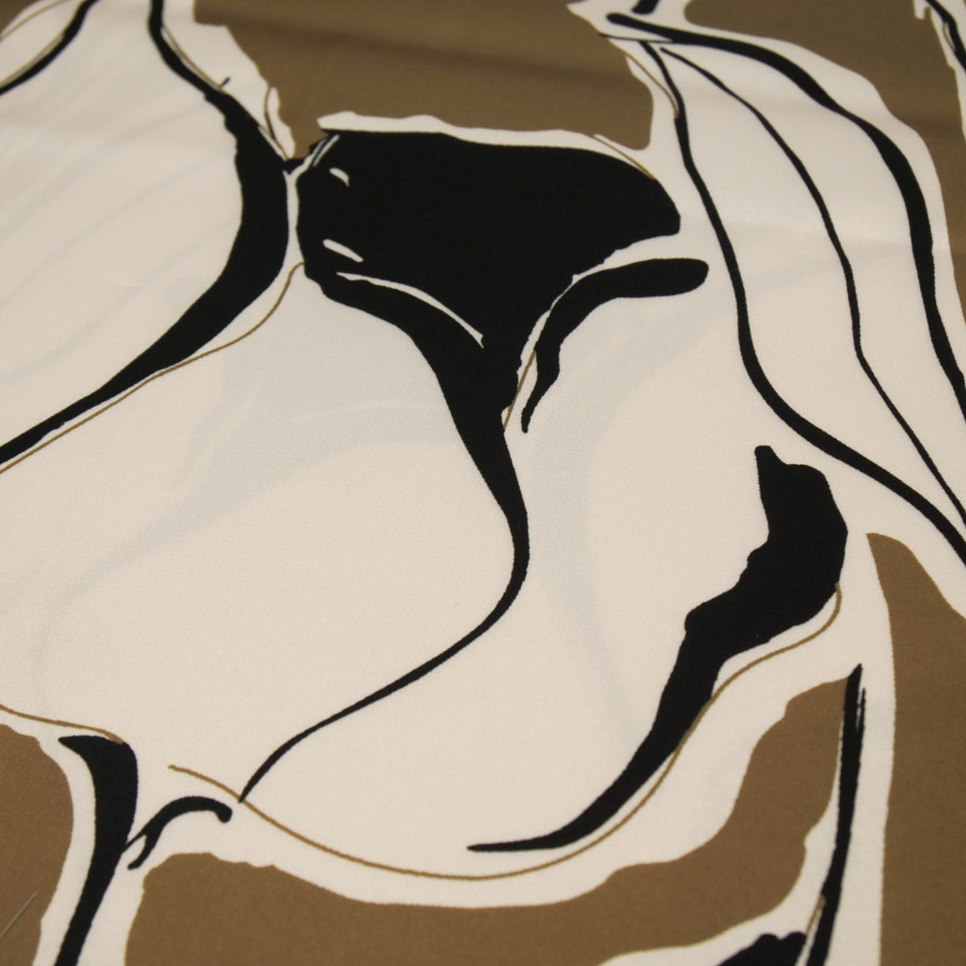 CLARISSA - SATIN PRINTS - ABSTRACT TULIP