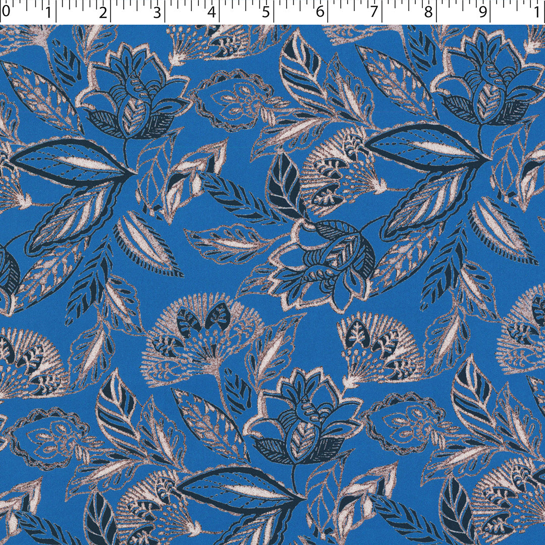 CLARISSA - SATIN PRINTS - ETHNIC FLORAL