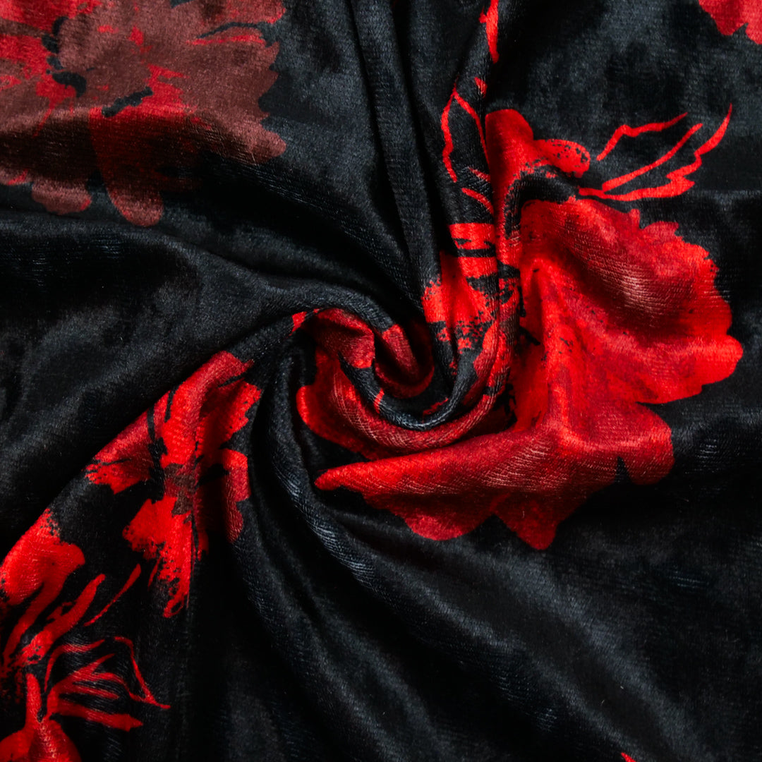 SOIREE - STRETCH VELVET PRINTS - FLORAL