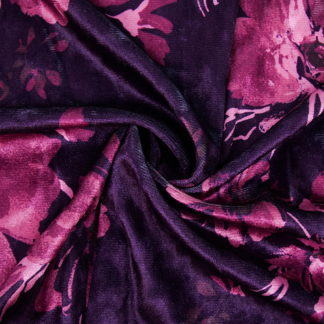 SOIREE - STRETCH VELVET PRINTS - FLORAL