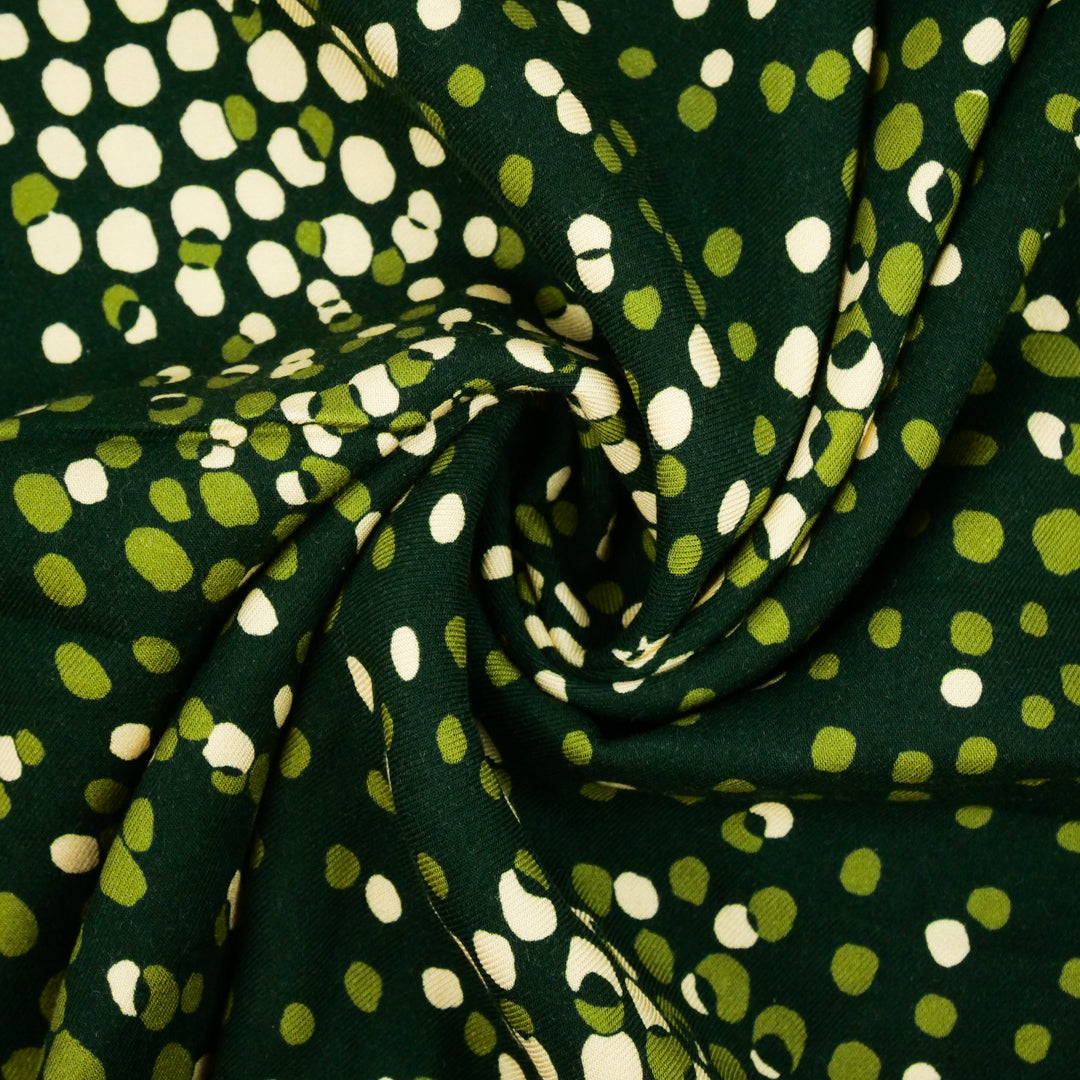 VERDE - RAYON TWILL PRINTS - DOTS