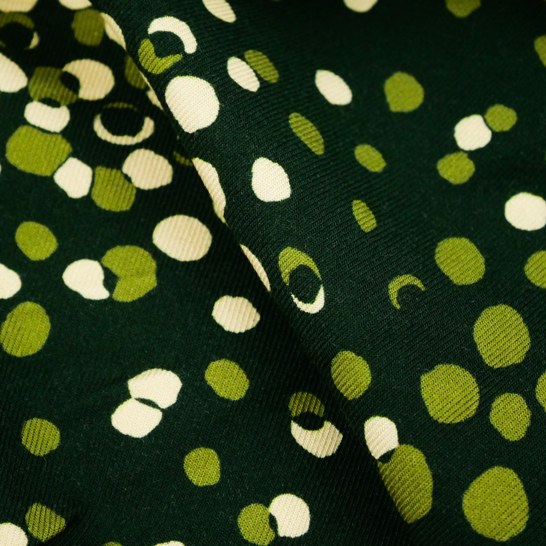 VERDE - RAYON TWILL PRINTS - DOTS