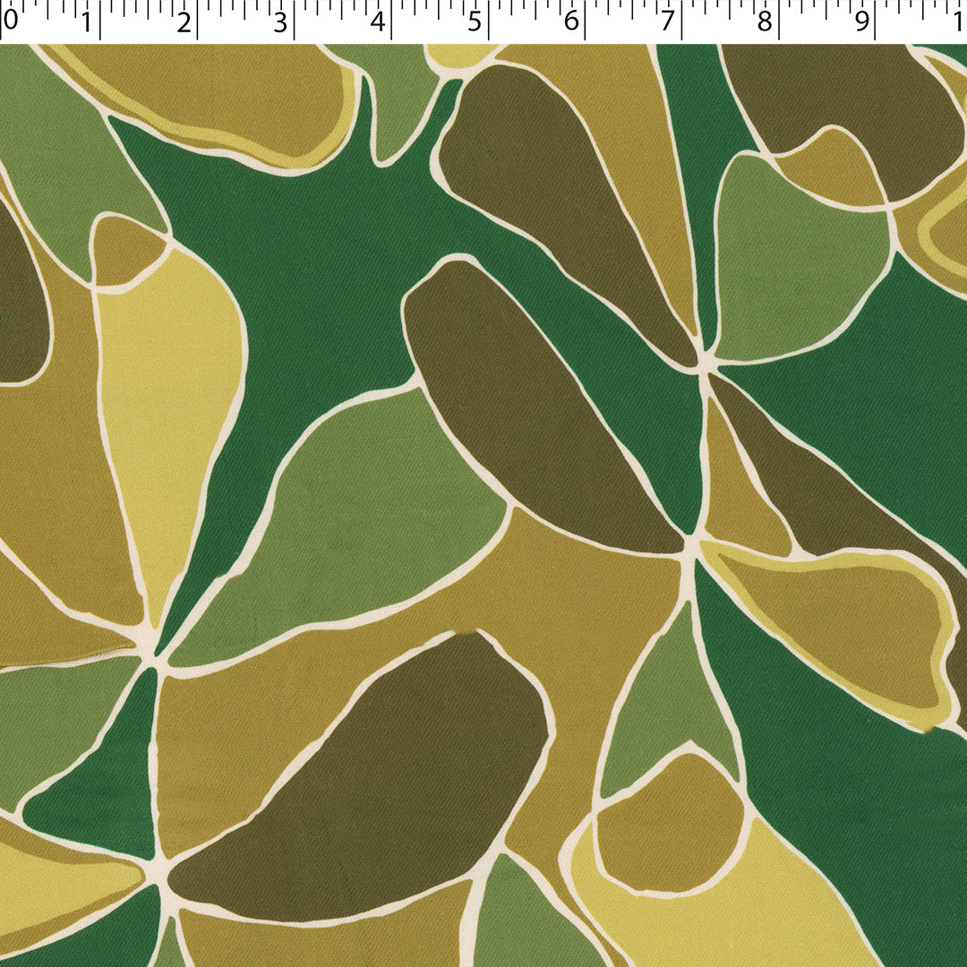 VERDE - RAYON TWILL PRINTS - FLAT FLORAL