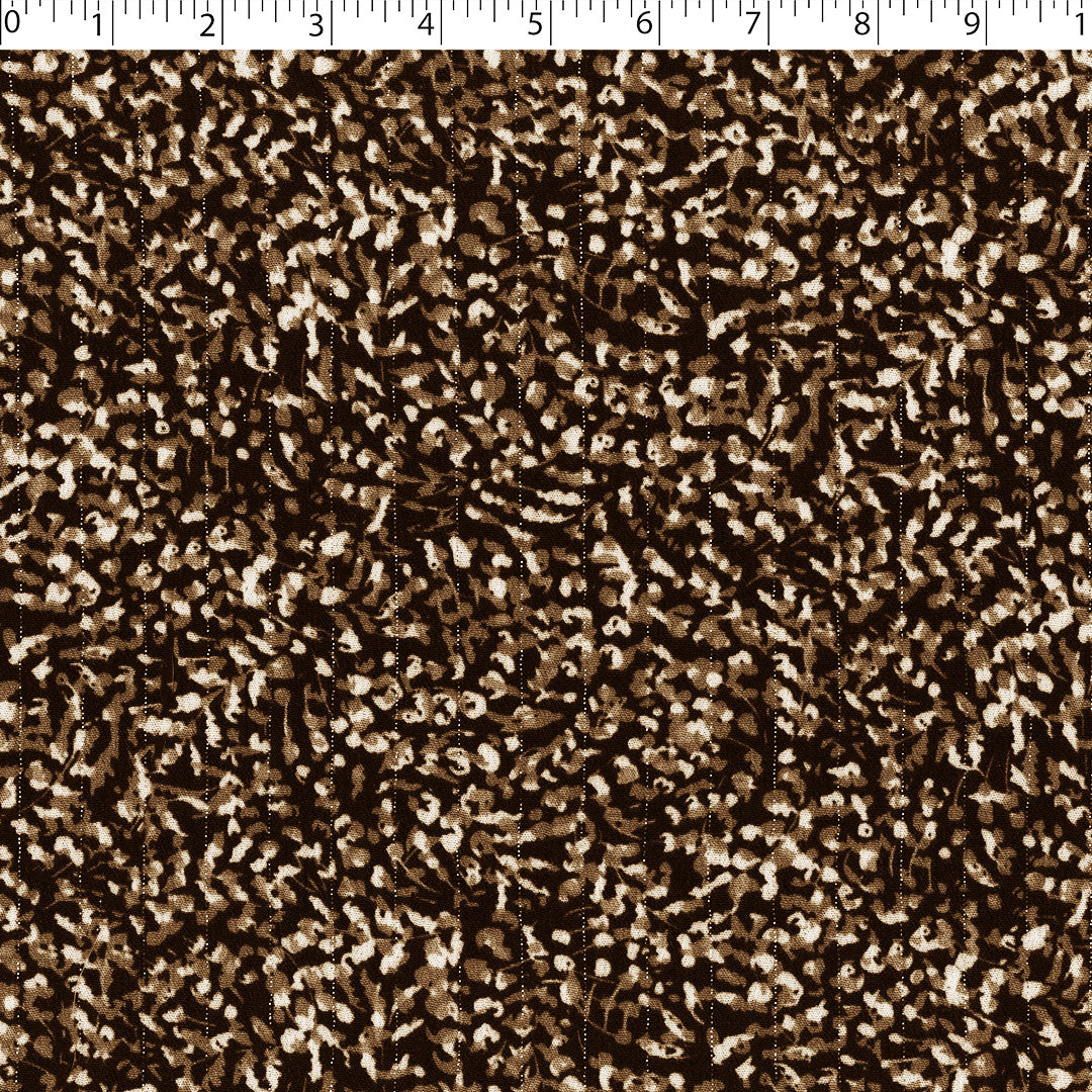 PANDORA - METALLIC CRINKLE STRIPE - ABSTRACT LEAVES