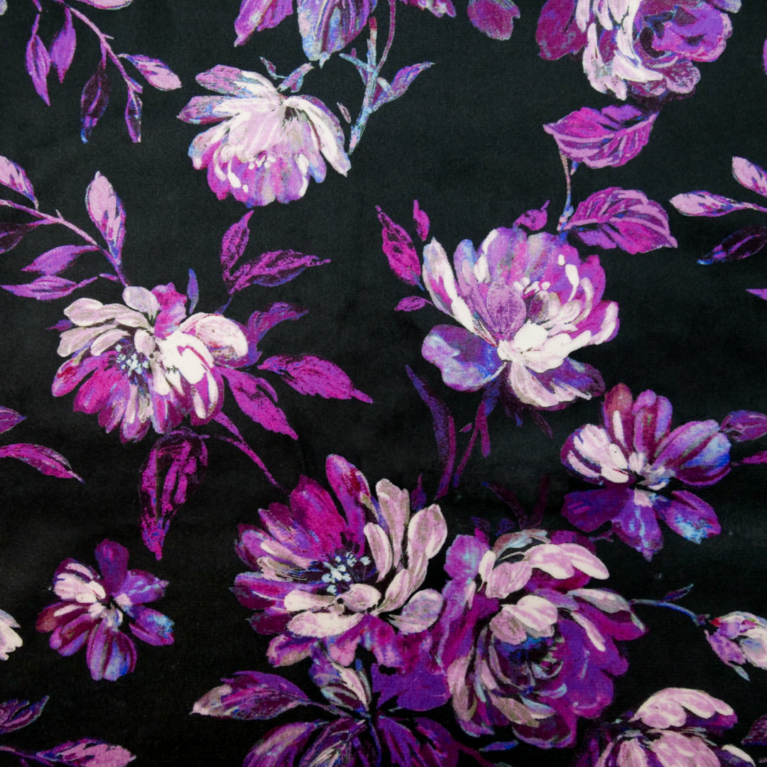 LOUELLA - PRINTED VELVET - FLORAL