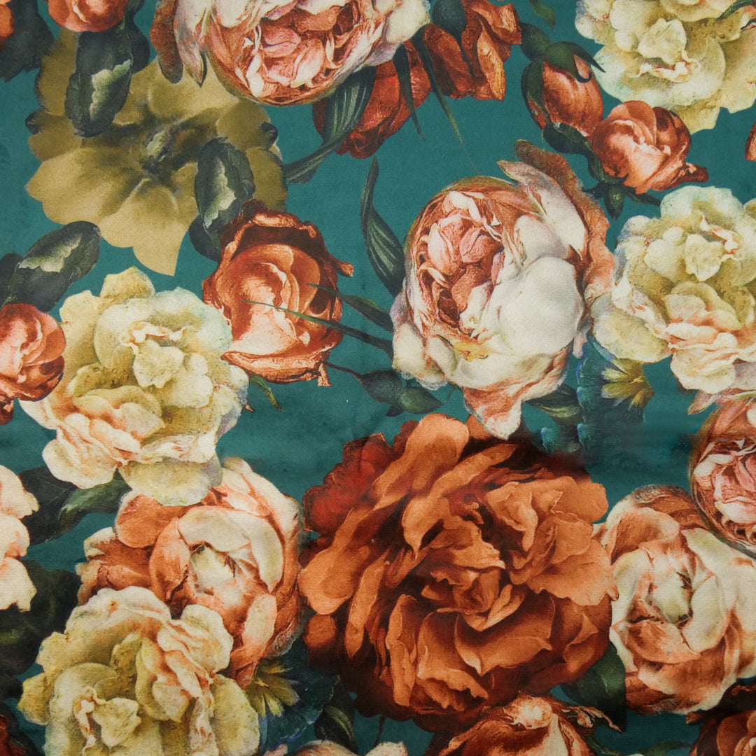 LOUELLA - PRINTED VELVET - ROSES
