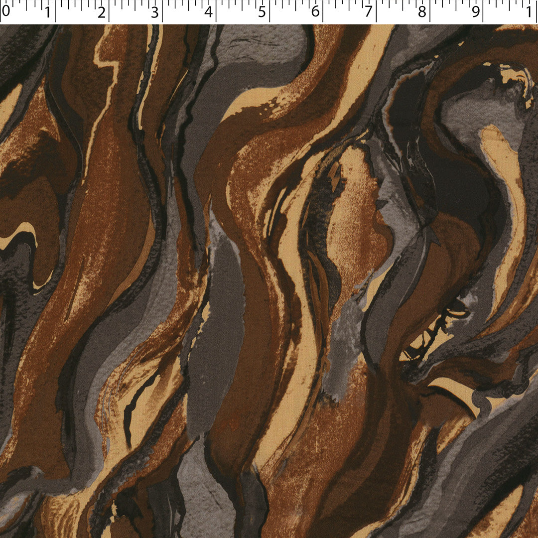 AROMA - RAYON SATIN PRINTS - MARBLE SWIRL