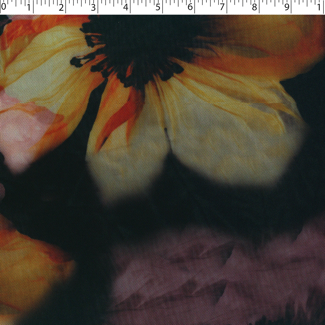 AUTUMN EMBERS - MESH PRINTS - LARGE FLORAL