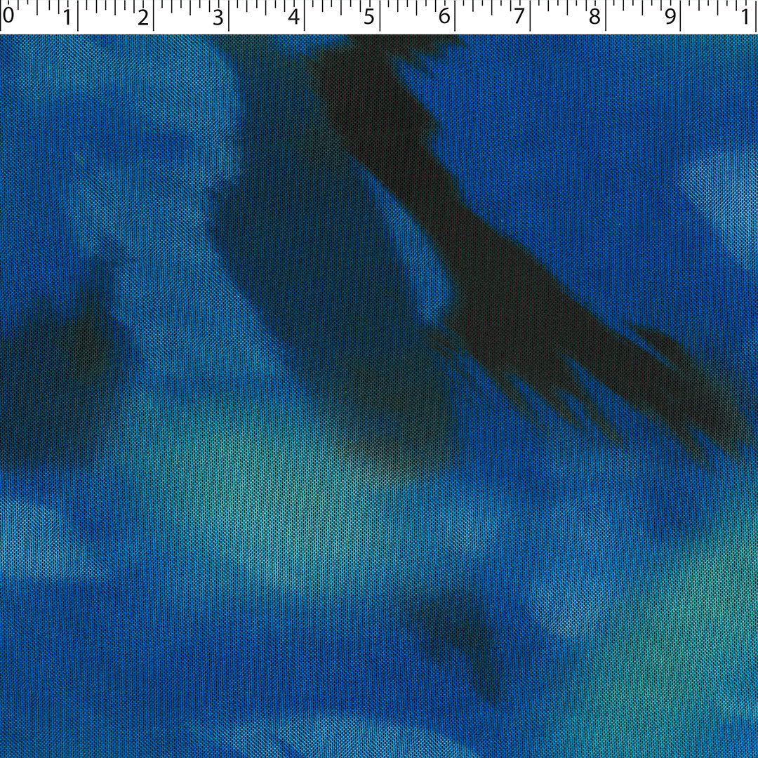 BLUE HORIZON - MESH PRINTS - WATERCOLOR