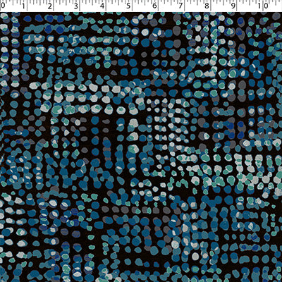 BLUE HORIZON - MESH PRINTS - IRREGULAR DOTS