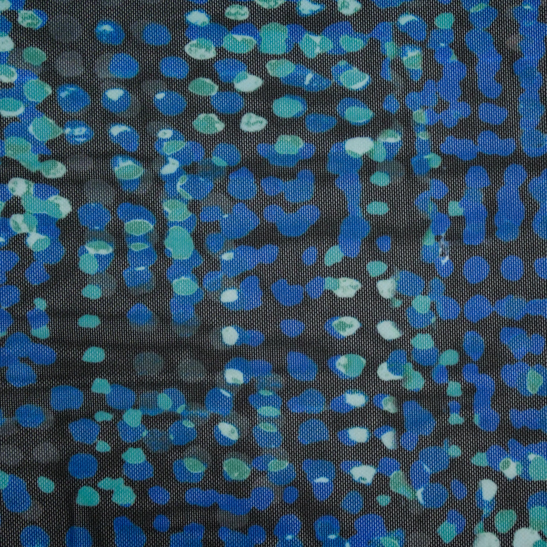 BLUE HORIZON - MESH PRINTS - IRREGULAR DOTS